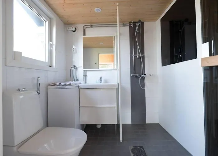 Aurora Moekki Porealtaalla Lapissa Tenojoen Rannassa *